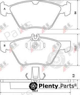  A.B.S. part 36943 Brake Pad Set, disc brake