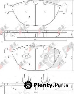  A.B.S. part 37369 Brake Pad Set, disc brake