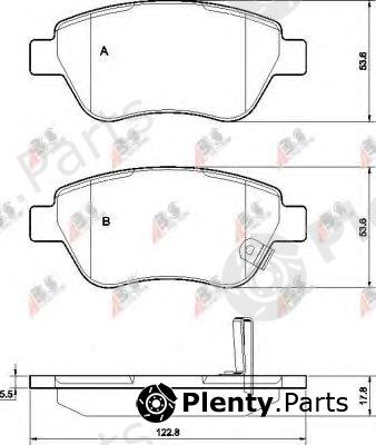  A.B.S. part 37563 Brake Pad Set, disc brake