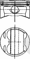  NÜRAL part 87-520500-00 (8752050000) Piston