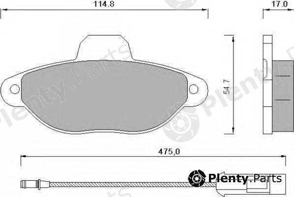  ROULUNDS BRAKING part 582881 Brake Pad Set, disc brake