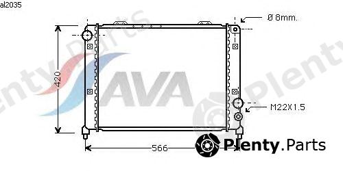  AVA QUALITY COOLING part AL2035 Radiator, engine cooling