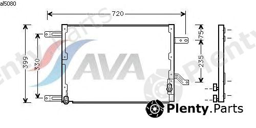  AVA QUALITY COOLING part AL5080 Condenser, air conditioning