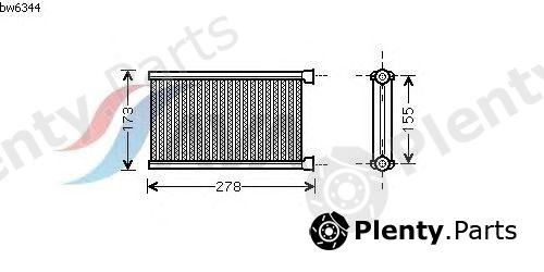  AVA QUALITY COOLING part BW6344 Heat Exchanger, interior heating