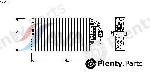  AVA QUALITY COOLING part BWV003 Evaporator, air conditioning