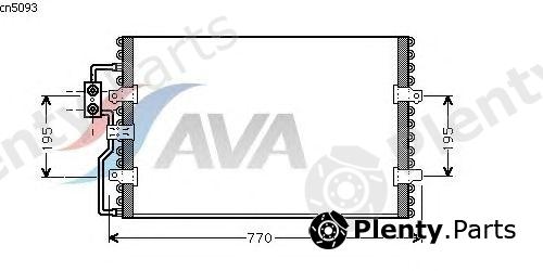  AVA QUALITY COOLING part CN5093 Condenser, air conditioning