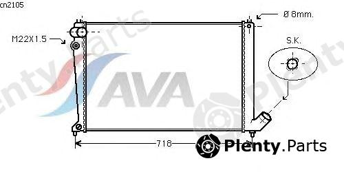  AVA QUALITY COOLING part CNA2105 Radiator, engine cooling