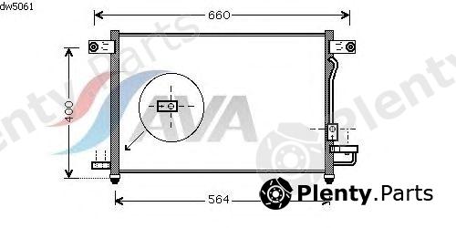  AVA QUALITY COOLING part DW5061 Condenser, air conditioning