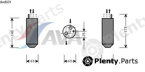  AVA QUALITY COOLING part DWD029 Dryer, air conditioning