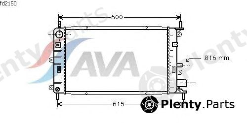  AVA QUALITY COOLING part FD2150 Radiator, engine cooling