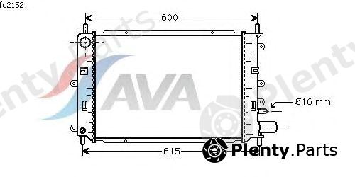  AVA QUALITY COOLING part FD2152 Radiator, engine cooling
