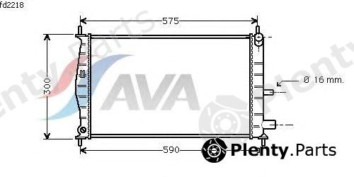  AVA QUALITY COOLING part FD2218 Radiator, engine cooling