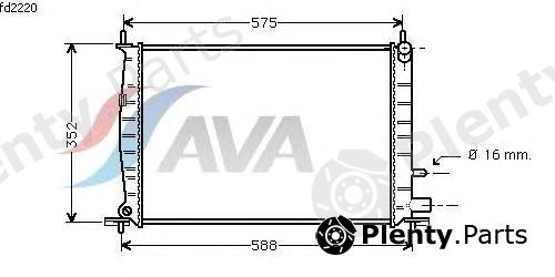  AVA QUALITY COOLING part FD2220 Radiator, engine cooling