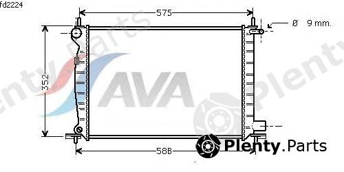  AVA QUALITY COOLING part FD2224 Radiator, engine cooling