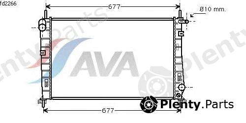 AVA QUALITY COOLING part FD2266 Radiator, engine cooling