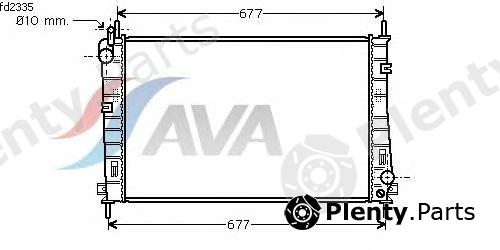  AVA QUALITY COOLING part FD2335 Radiator, engine cooling