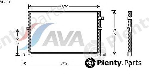  AVA QUALITY COOLING part FD5334 Condenser, air conditioning