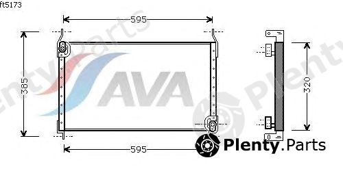  AVA QUALITY COOLING part FT5173 Condenser, air conditioning