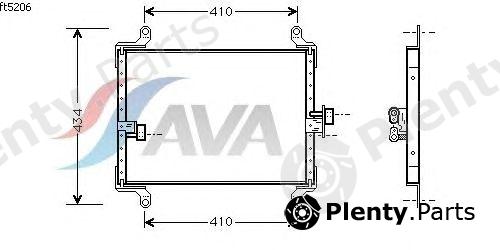  AVA QUALITY COOLING part FT5206 Condenser, air conditioning