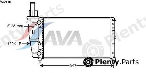  AVA QUALITY COOLING part FTA2140 Radiator, engine cooling