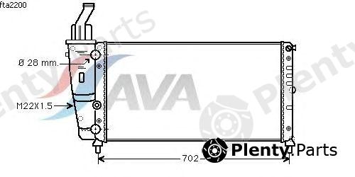  AVA QUALITY COOLING part FTA2200 Radiator, engine cooling