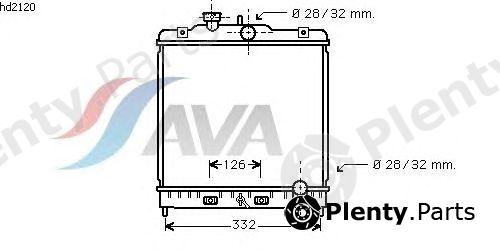  AVA QUALITY COOLING part HD2120 Radiator, engine cooling