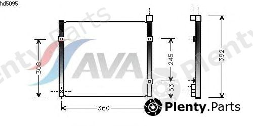  AVA QUALITY COOLING part HD5095 Condenser, air conditioning
