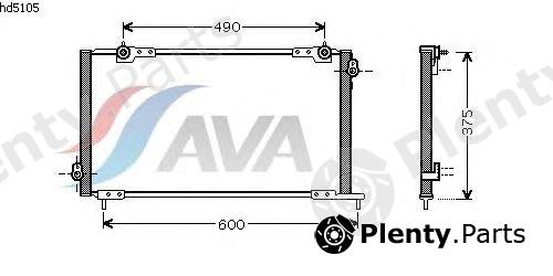  AVA QUALITY COOLING part HD5105 Condenser, air conditioning