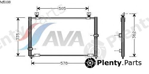  AVA QUALITY COOLING part HD5108 Condenser, air conditioning