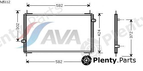  AVA QUALITY COOLING part HD5112 Condenser, air conditioning