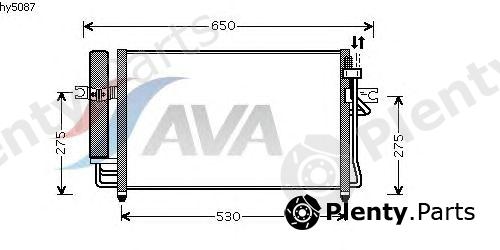  AVA QUALITY COOLING part HY5087 Condenser, air conditioning