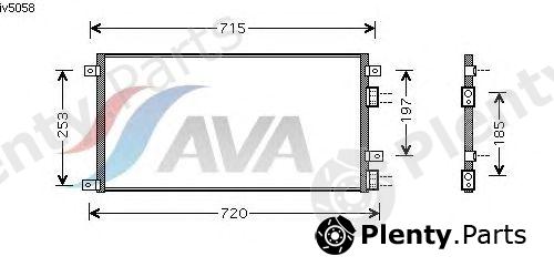  AVA QUALITY COOLING part IVA5058 Condenser, air conditioning