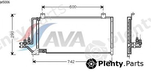  AVA QUALITY COOLING part JE5006 Condenser, air conditioning