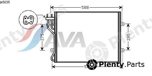  AVA QUALITY COOLING part JE5035 Condenser, air conditioning