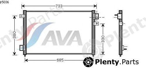  AVA QUALITY COOLING part JR5036 Condenser, air conditioning