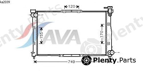  AVA QUALITY COOLING part KA2039 Radiator, engine cooling