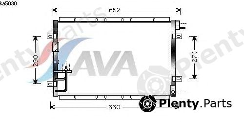  AVA QUALITY COOLING part KA5030 Condenser, air conditioning