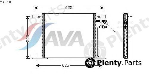  AVA QUALITY COOLING part MS5220 Condenser, air conditioning