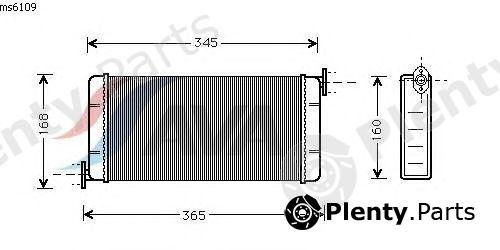  AVA QUALITY COOLING part MSA6109 Heat Exchanger, interior heating