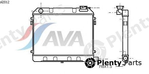  AVA QUALITY COOLING part OL2012 Radiator, engine cooling