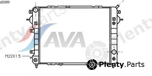  AVA QUALITY COOLING part OL2089 Radiator, engine cooling