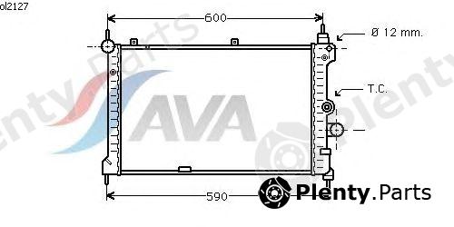  AVA QUALITY COOLING part OL2127 Radiator, engine cooling