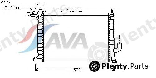  AVA QUALITY COOLING part OL2275 Radiator, engine cooling