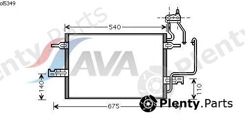  AVA QUALITY COOLING part OL5349 Condenser, air conditioning