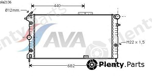 AVA QUALITY COOLING part OLA2136 Radiator, engine cooling