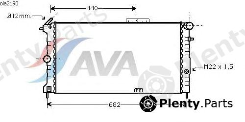  AVA QUALITY COOLING part OLA2190 Radiator, engine cooling