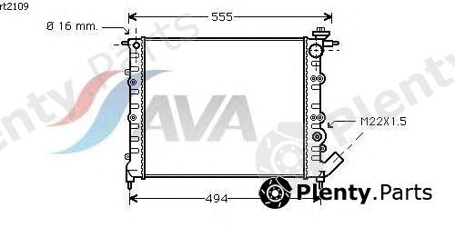  AVA QUALITY COOLING part RT2109 Radiator, engine cooling