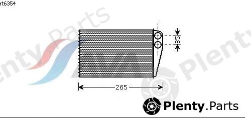  AVA QUALITY COOLING part RT6354 Heat Exchanger, interior heating