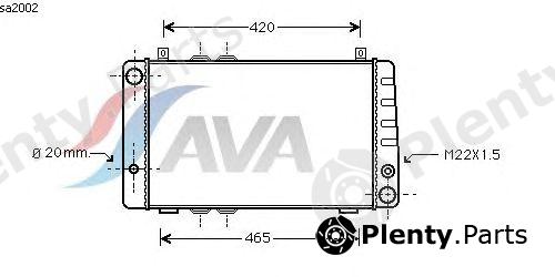  AVA QUALITY COOLING part SA2002 Radiator, engine cooling