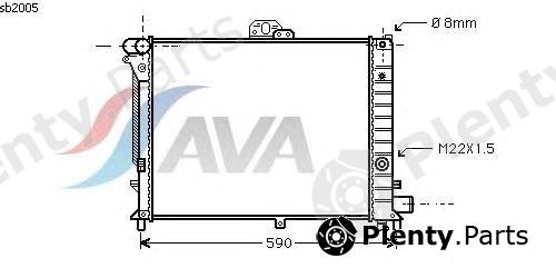  AVA QUALITY COOLING part SB2005 Radiator, engine cooling